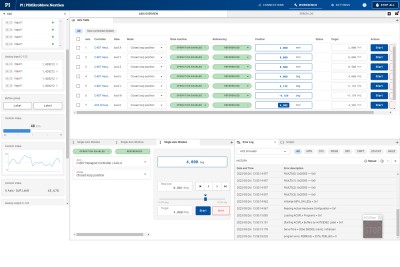 Modular Control Platform software screen 3 PI